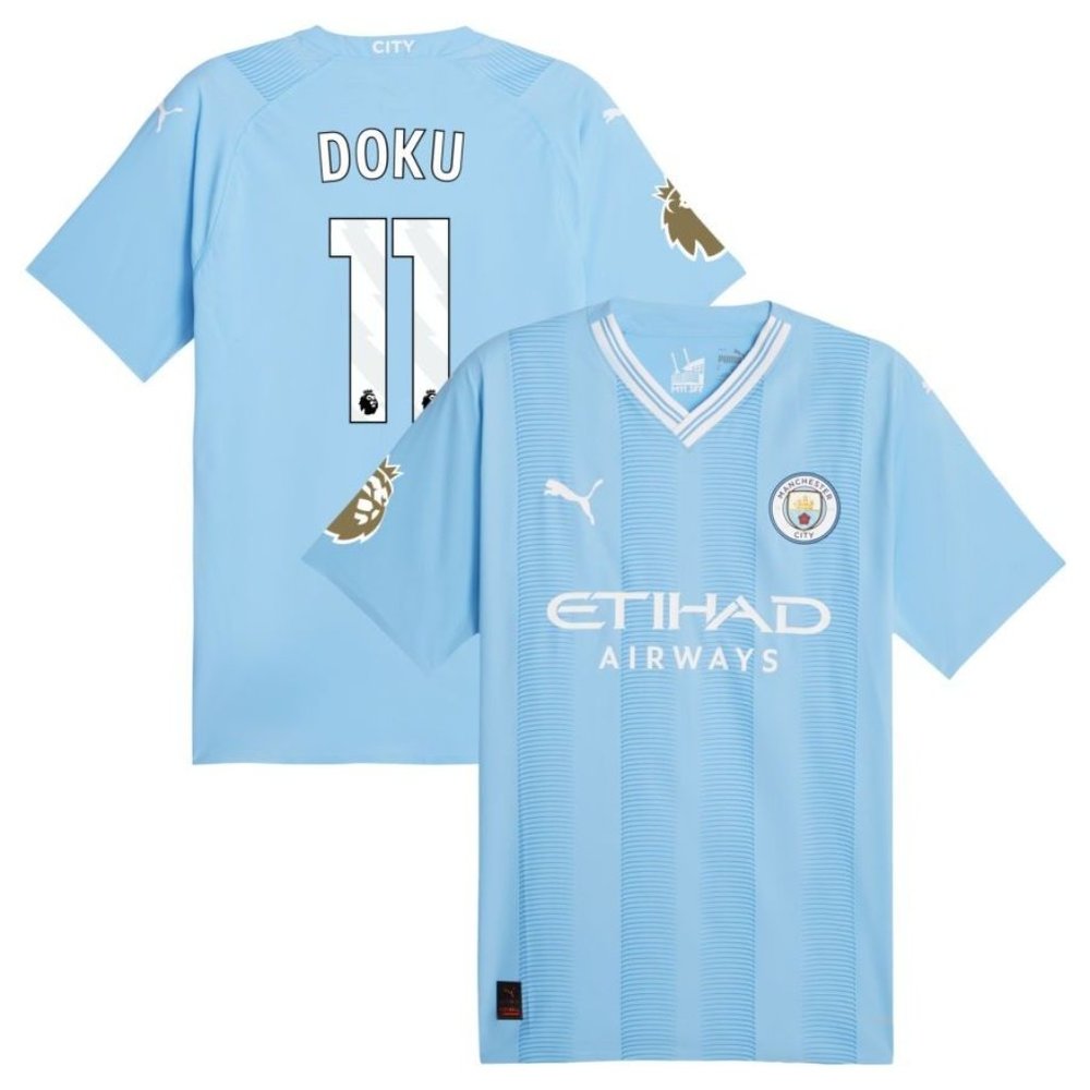 Manchester City F.C. Jérémy Doku 2023-24 Home Jersey